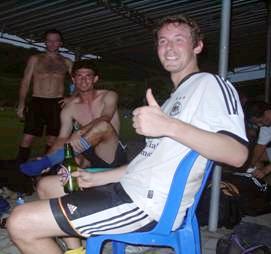22.10.2005 - Ian, Fredi und Andre nach dem Spiel gegen Knudde